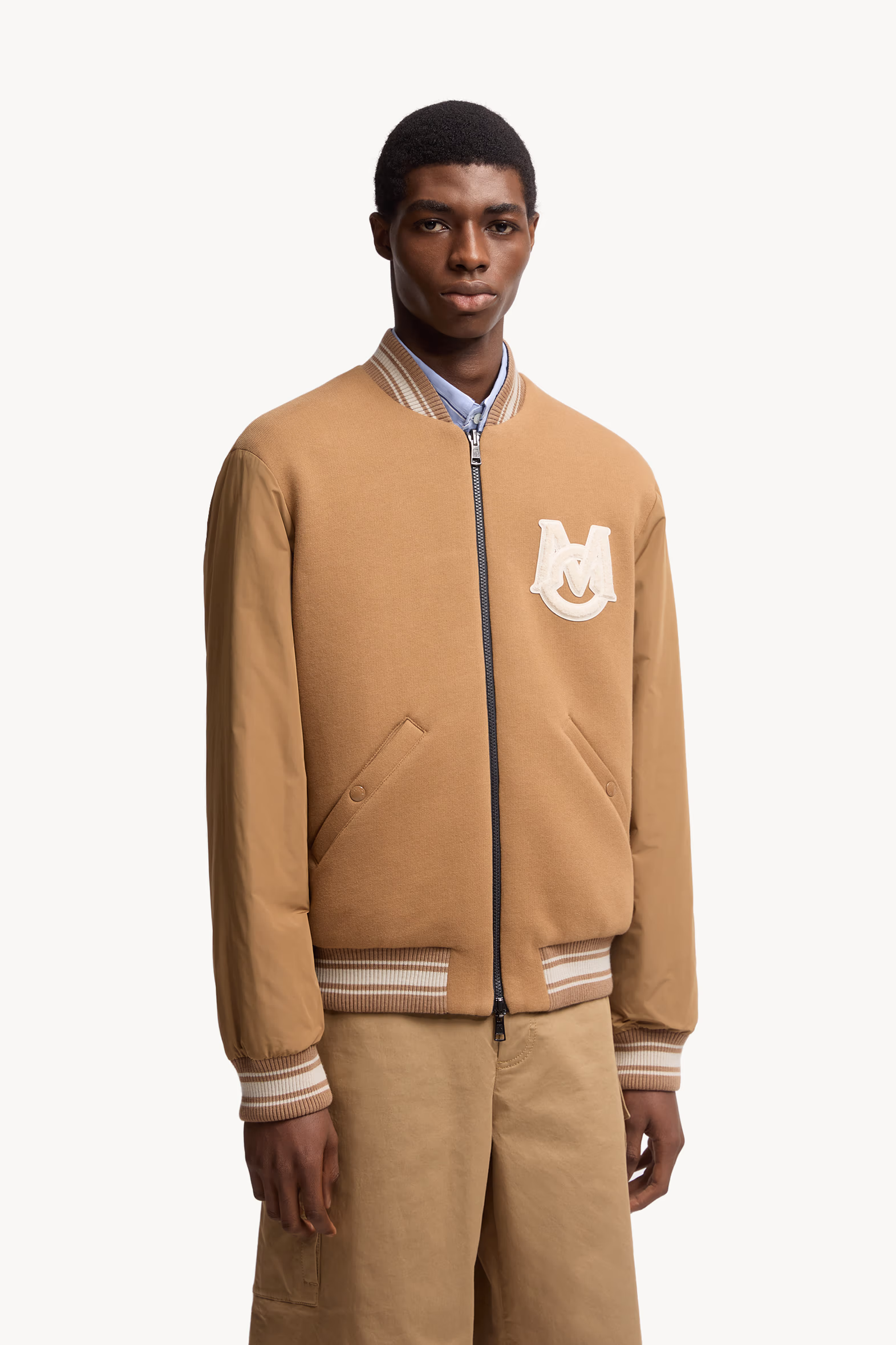 Vennes Reversible Down Bomber Jacket Men Camel Beige Moncler 3